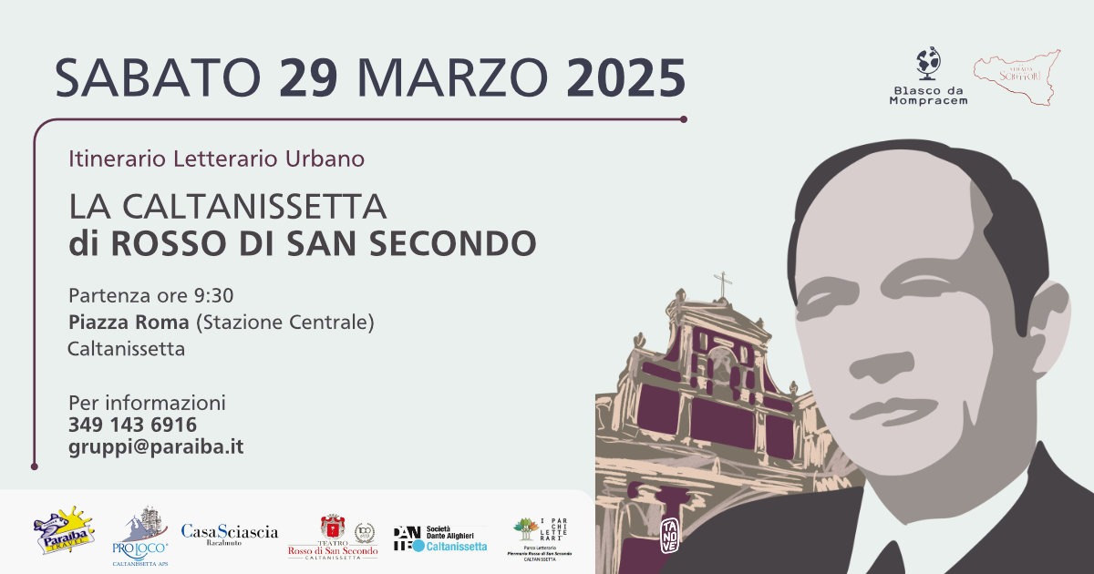 La Caltanissetta di Rosso di San Secondo: il 29 marzo un itinerario